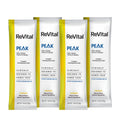 ReVital Nutritional Beverage, 12oz Powdered Drink Mix, Clear Carbohydrate PEAK 4-Pack Powder Sticks Kit H, Lemon Flavor
