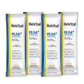 ReVital Nutritional Beverage, 12oz Powdered Drink Mix, Clear Carbohydrate Athlete Plus 4-Pack Powder Sticks Kit J, Lemon Flavor