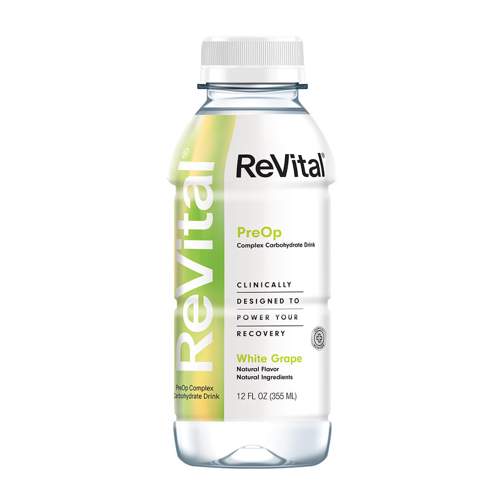 *ReVital Nutritional Beverage, 12oz Clear Carbohydrate Pre-Surgery PreOp Drink, White Grape Flavor